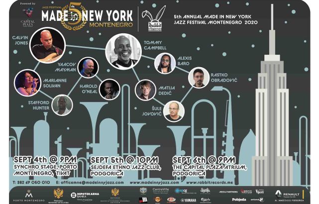 5th Anniversary Made In New York Jazz Festival / Montenegro 2020