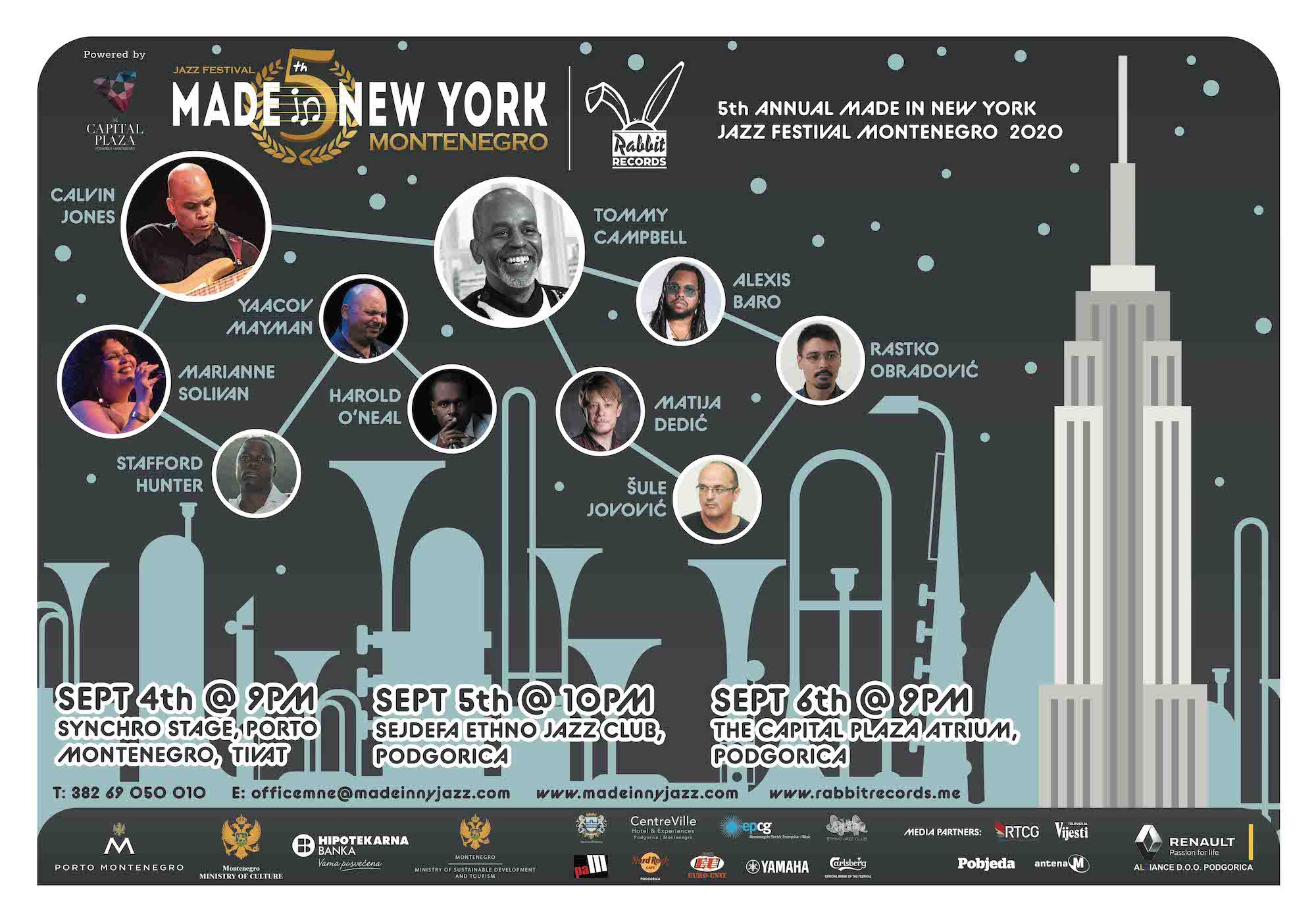 5th Anniversary Made In New York Jazz Festival / Montenegro 2020